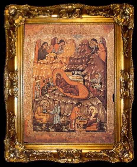framed  unknow artist The Nativity fo Christ, ta009-2